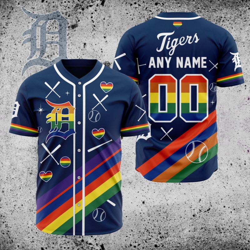 MLB Detroit Tigers Pride Heritage Baseball Jersey