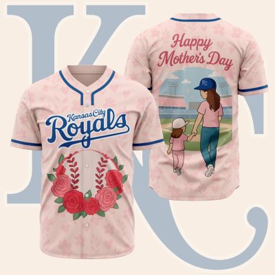 MLB Kansas City Royals Happy Mother's Day Baseball Jersey