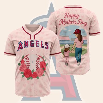 MLB Los Angeles Angels Happy Mother's Day Baseball Jersey