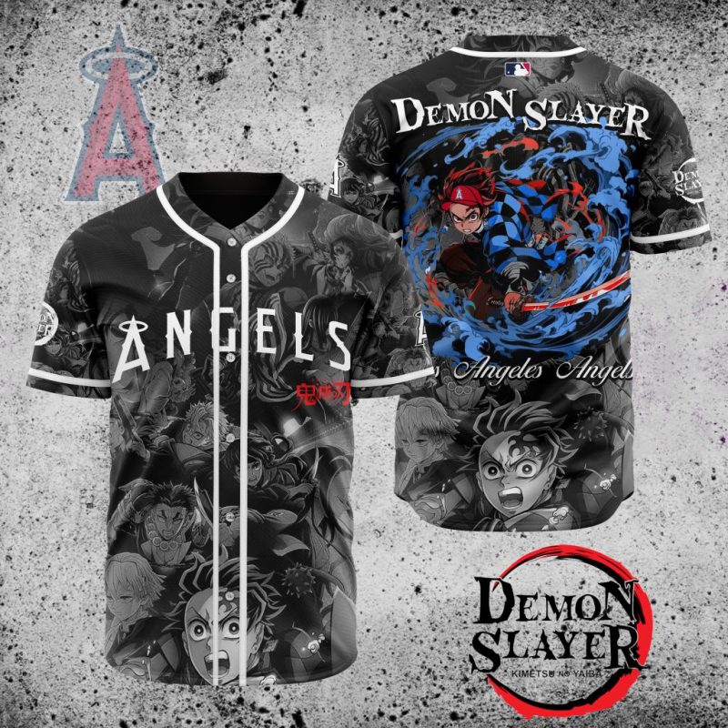MLB Los Angeles Angels X Demon Slayer Baseball Jersey