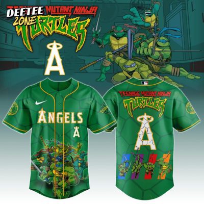 MLB Los Angeles Angels X Teenage Mutant Ninja Turtles Baseball Jersey