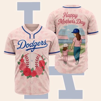 MLB Los Angeles Dodgers Happy Mother's Day Baseball Jersey