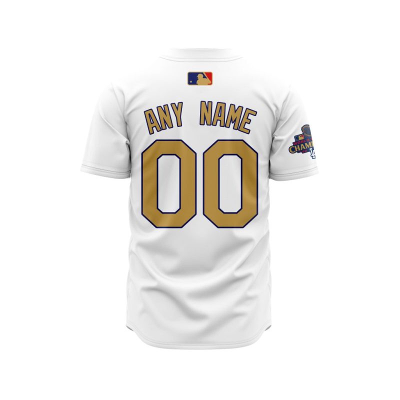 MLB Los Angeles Dodgers Special Gold Collection Baseball Jersey