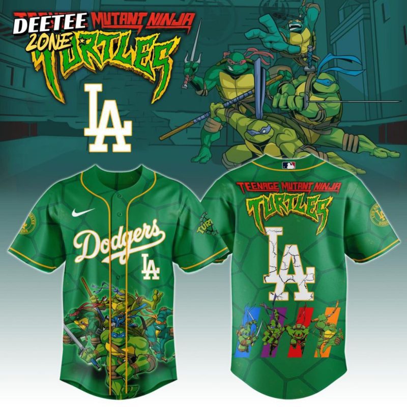MLB Los Angeles Dodgers X Teenage Mutant Ninja Turtles Baseball Jersey