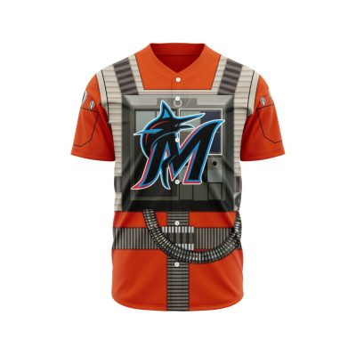 MLB Miami Marlins Special Star Wars Rebel Pilot Design Baseball Jersey