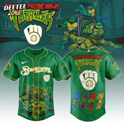 MLB Milwaukee Brewers X Teenage Mutant Ninja Turtles Baseball Jersey