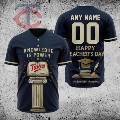 MLB Minnesota Twins Happy Teacher's Day Baseball Jersey