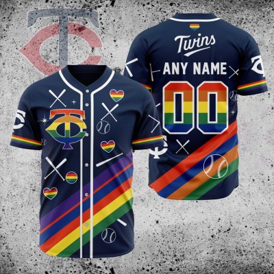 MLB Minnesota Twins Pride Heritage Baseball Jersey