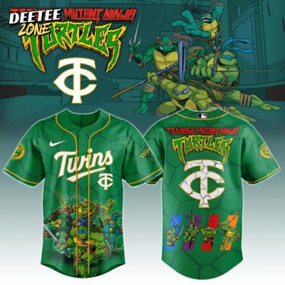 MLB Minnesota Twins X Teenage Mutant Ninja Turtles Baseball Jersey