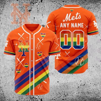 MLB New York Mets Pride Heritage Baseball Jersey