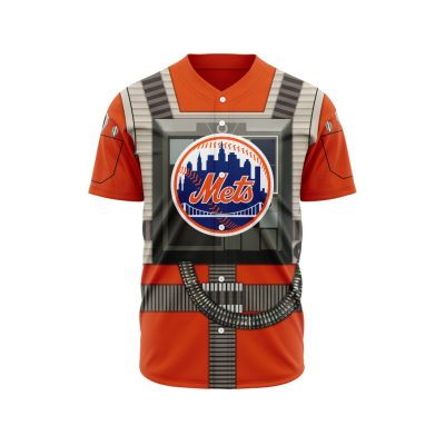 MLB New York Mets Special Star Wars Rebel Pilot Design Baseball Jersey