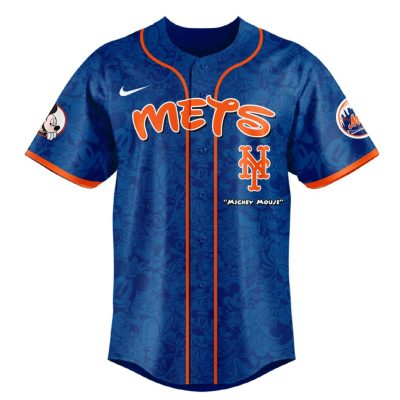 MLB New York Mets X Mickey Mouse Baseball Jersey