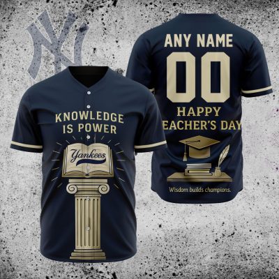 MLB New York Yankees Happy Teacher's Day Baseball Jersey