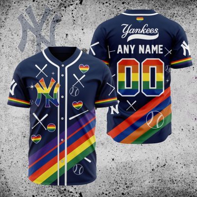 MLB New York Yankees Pride Heritage Baseball Jersey