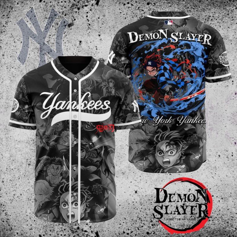 MLB New York Yankees X Demon Slayer Baseball Jersey