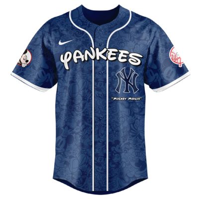 MLB New York Yankees X Mickey Mouse Baseball Jersey