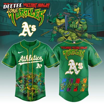 MLB Oakland Athletics X Teenage Mutant Ninja Turtles Baseball Jersey