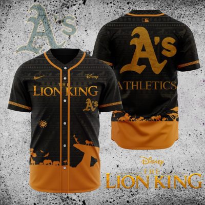 MLB Oakland Athletics X The Lion King Baseball Jersey