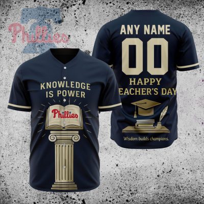 MLB Philadelphia Phillies Happy Teacher's Day Baseball Jersey