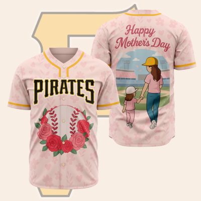 MLB Pittsburgh Pirates Happy Mother's Day Baseball Jersey