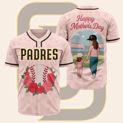 MLB San Diego Padres Happy Mother's Day Baseball Jersey