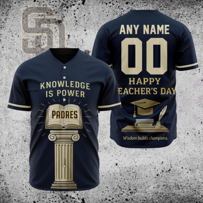 MLB San Diego Padres Happy Teacher's Day Baseball Jersey