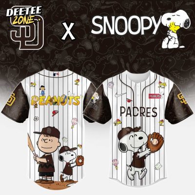 MLB San Diego Padres Peanuts 75th Anniversary Baseball Jersey