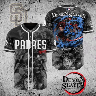 MLB San Diego Padres X Demon Slayer Baseball Jersey