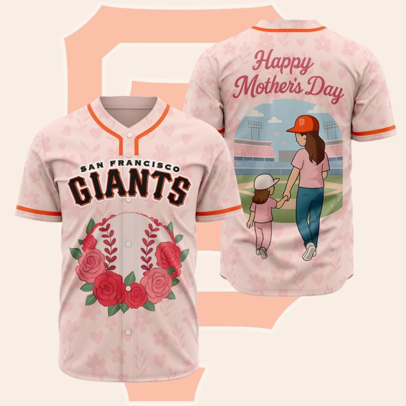 MLB San Francisco Giants Happy Mother's Day Baseball Jersey