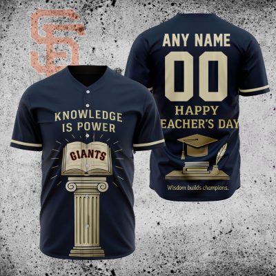 MLB San Francisco Giants Happy Teacher's Day Baseball Jersey