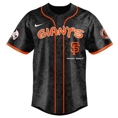 MLB San Francisco Giants X Mickey Mouse Baseball Jersey