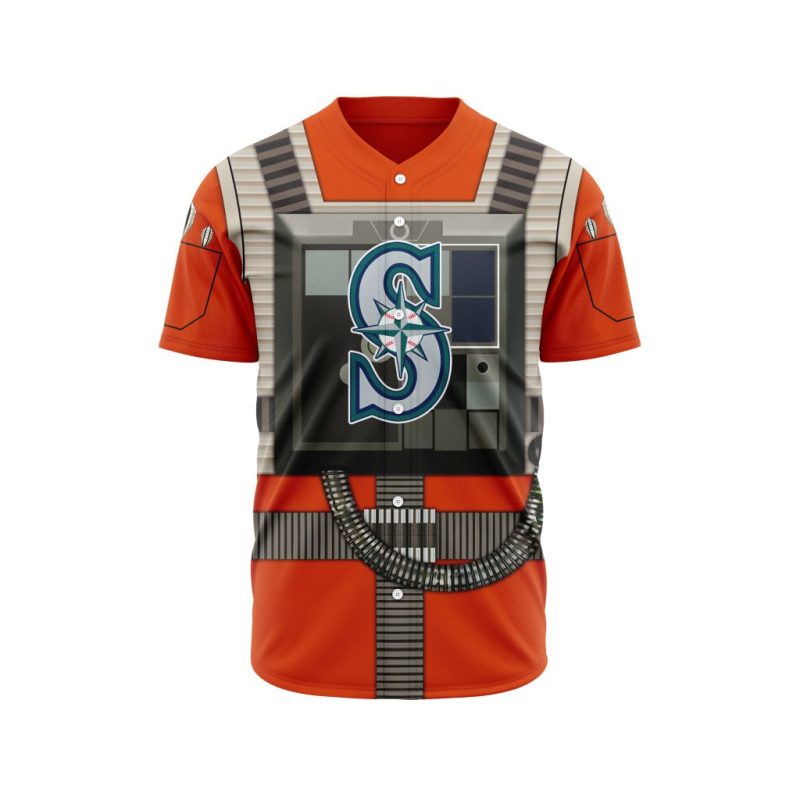 MLB Seattle Mariners Special Star Wars Rebel Pilot Design Baseball Jersey