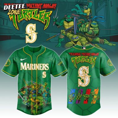 MLB Seattle Mariners X Teenage Mutant Ninja Turtles Baseball Jersey