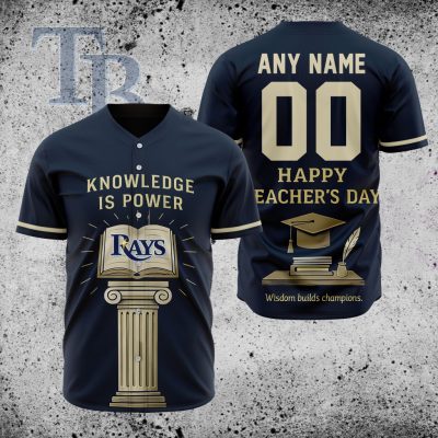 MLB Tampa Bay Rays Happy Teacher's Day Baseball Jersey