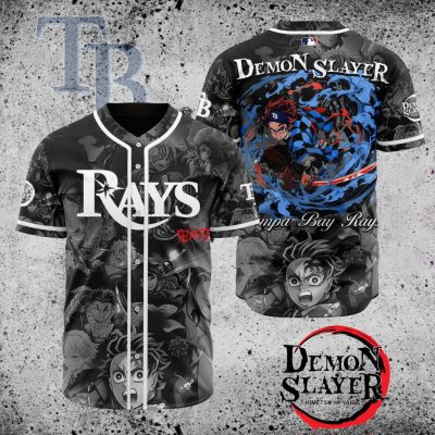 MLB Tampa Bay Rays X Demon Slayer Baseball Jersey