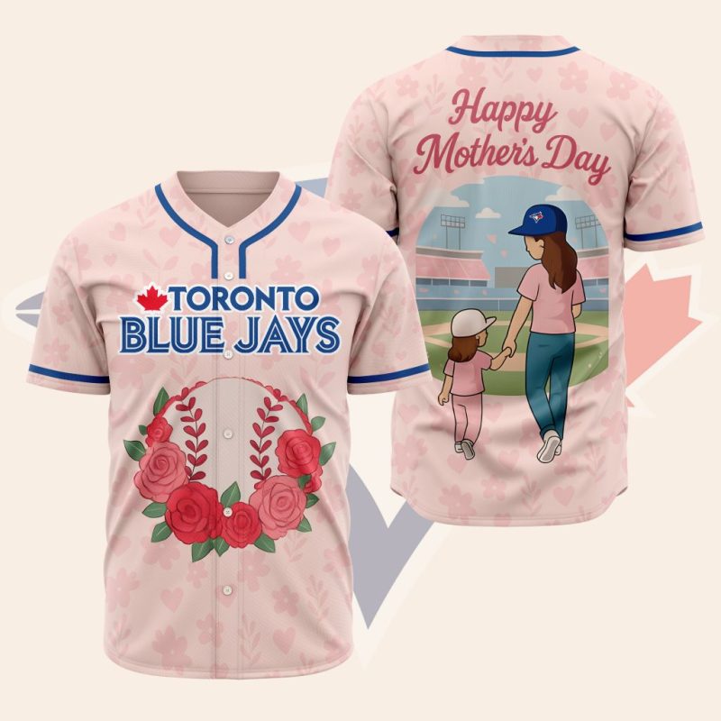 MLB Toronto Blue Jays Happy Mother's Day Baseball Jersey