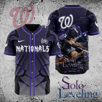 MLB Washington Nationals X Solo Leveling Baseball Jersey