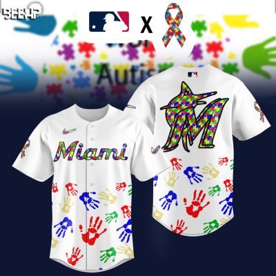 Miami Marlins MLB Autism Awareness Special Edition 2025 Baseball Jersey