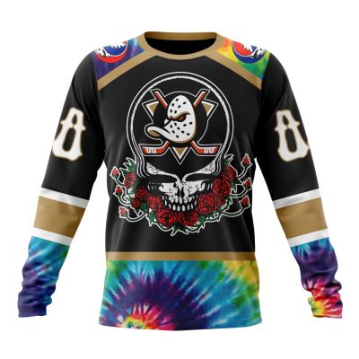 NHL Anaheim Ducks Special Grateful Dead Design Performance Long Sleeve Shirt