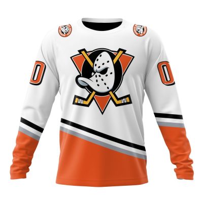 NHL Anaheim Ducks Special Reverse Retro Design Concept Performance Long Sleeve Shirt