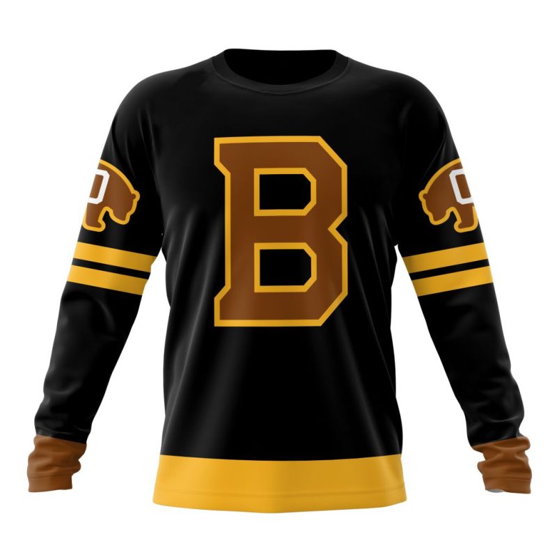 NHL Boston Bruins Special Bold Design Performance Long Sleeve Shirt