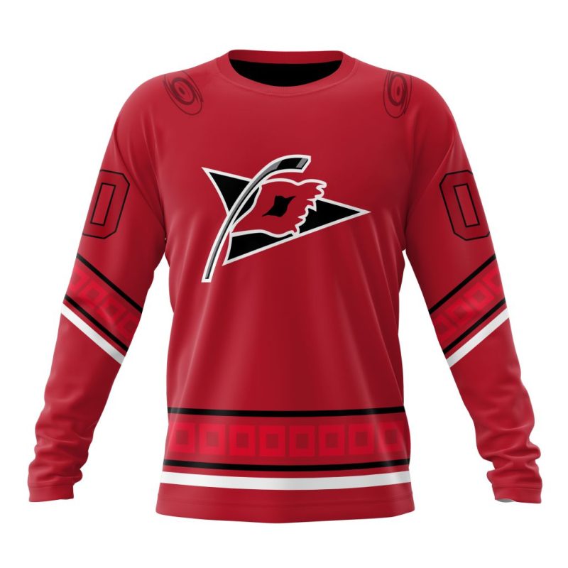 NHL Carolina Hurricanes Special Reverse Retro Design Concept Performance Long Sleeve Shirt