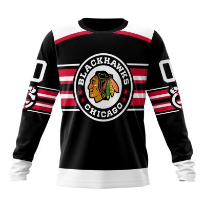 NHL Chicago Blackhawks Special Bold Design Performance Long Sleeve Shirt