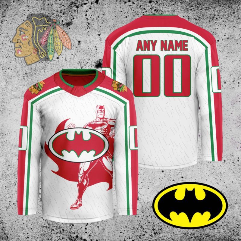 NHL Chicago Blackhawks X Batman Hockey Jersey