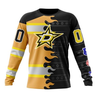 NHL Dallas Stars Special First Responders Design Performance Long Sleeve Shirt