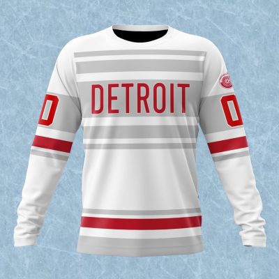 NHL Detroit Red Wings Special Colour Rush Design Performance Long Sleeve Shirt