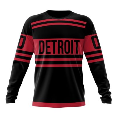 NHL Detroit Red Wings Special Reverse Retro Design Concept Performance Long Sleeve Shirt