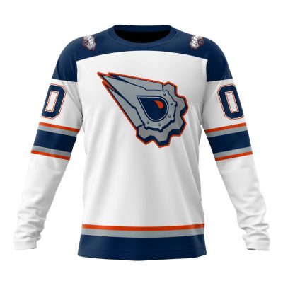 NHL Edmonton Oilers Special Reverse Retro Design Concept Performance Long Sleeve Shirt