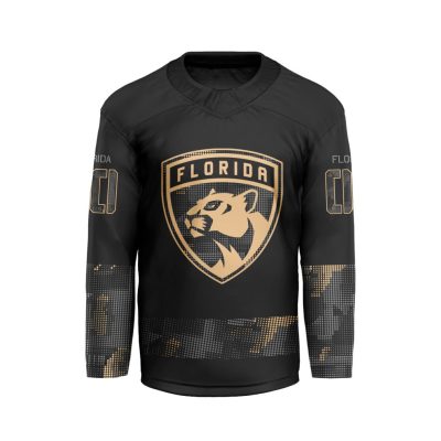 NHL Florida Panthers Personalized Military AppreciationV-shaped Hockey Jersey DBJ1078