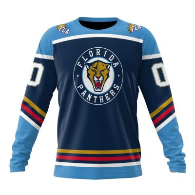 NHL Florida Panthers Special Reverse Retro Design Concept Performance Long Sleeve Shirt